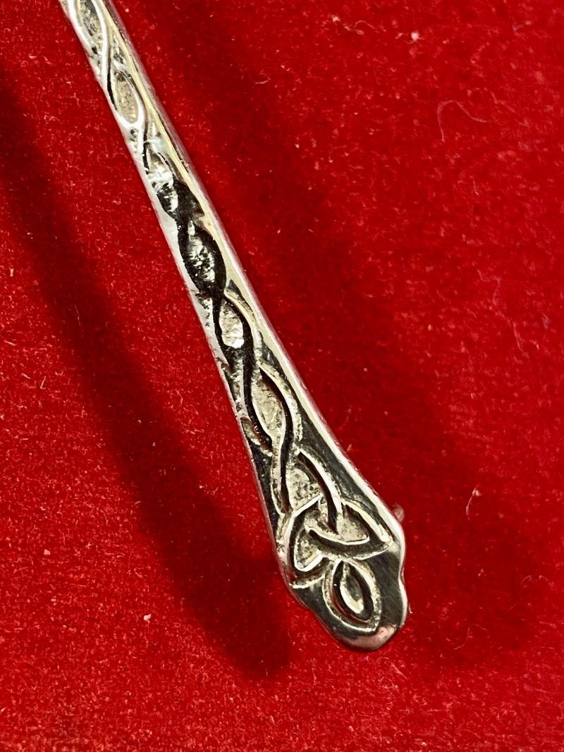 Scottish Silver Hallmarked Axe Shaped Kilt Pin/Brooch by Robert Allison of Glasgow - 1955 — image 5