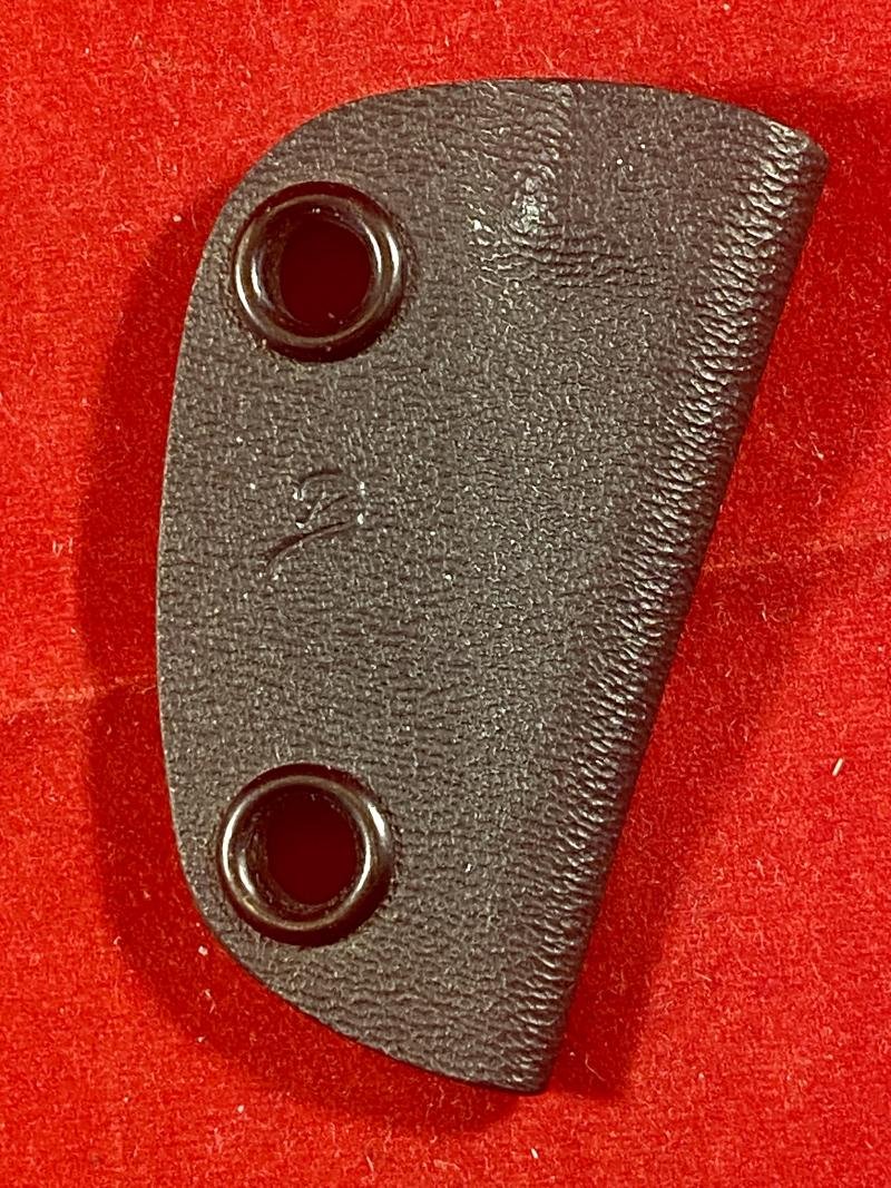 Small Custom Made Kiridashi Tactical Neck Knife with Black Kydex Sheath — image 9