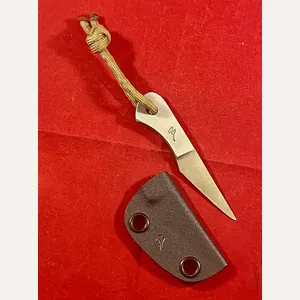 Small Custom Made Kiridashi Tactical Neck Knife with Black Kydex …