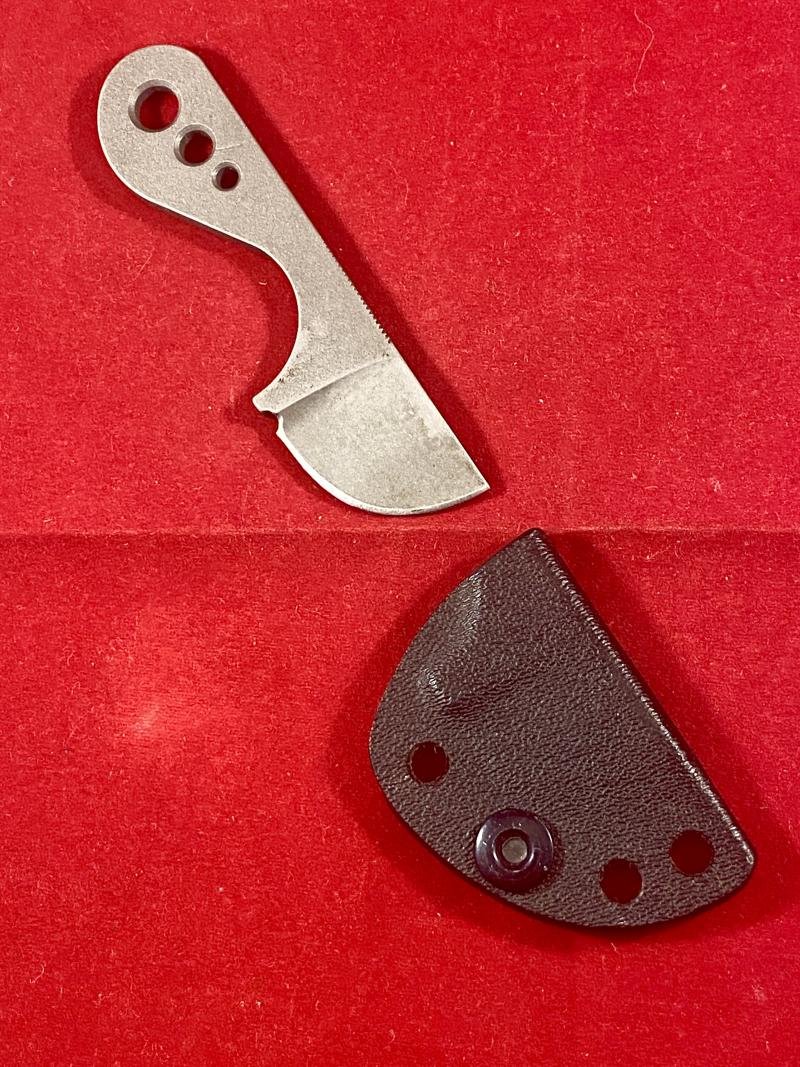 Small Custom made Tactical Neck Knife by TOPS KNIVES USA with Black Kydex Sheath — image 2