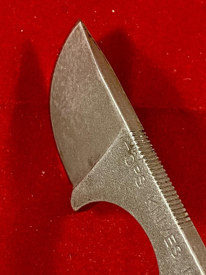 Small Custom made Tactical Neck Knife by TOPS KNIVES USA with Black Kydex Sheath — image 7