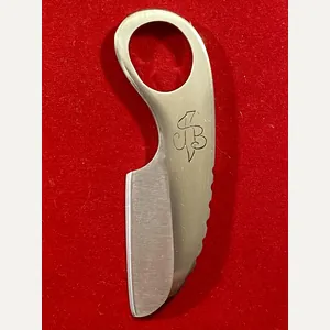 Small Custom made Polished Steel Tactical Neck Knife Maker Marked …
