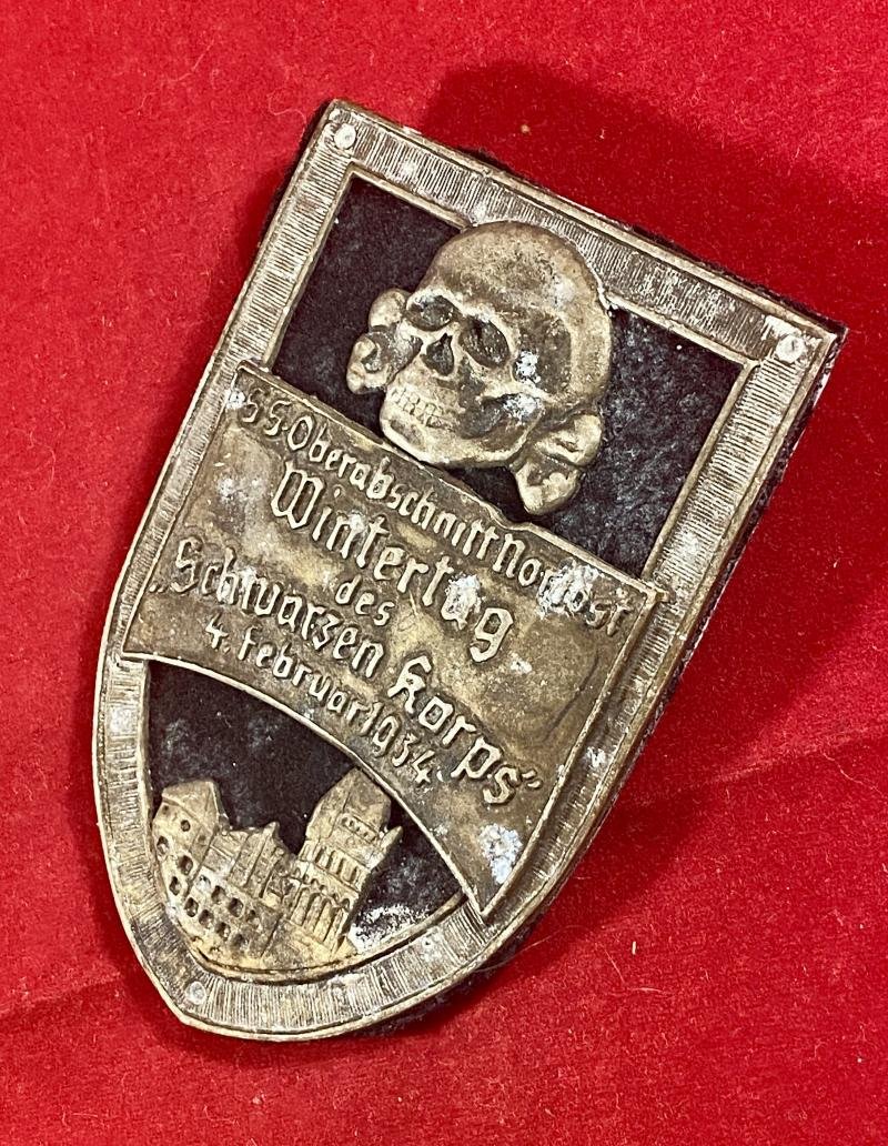 German WWII Waffen SS 1934 Wintertag Badge — image 2