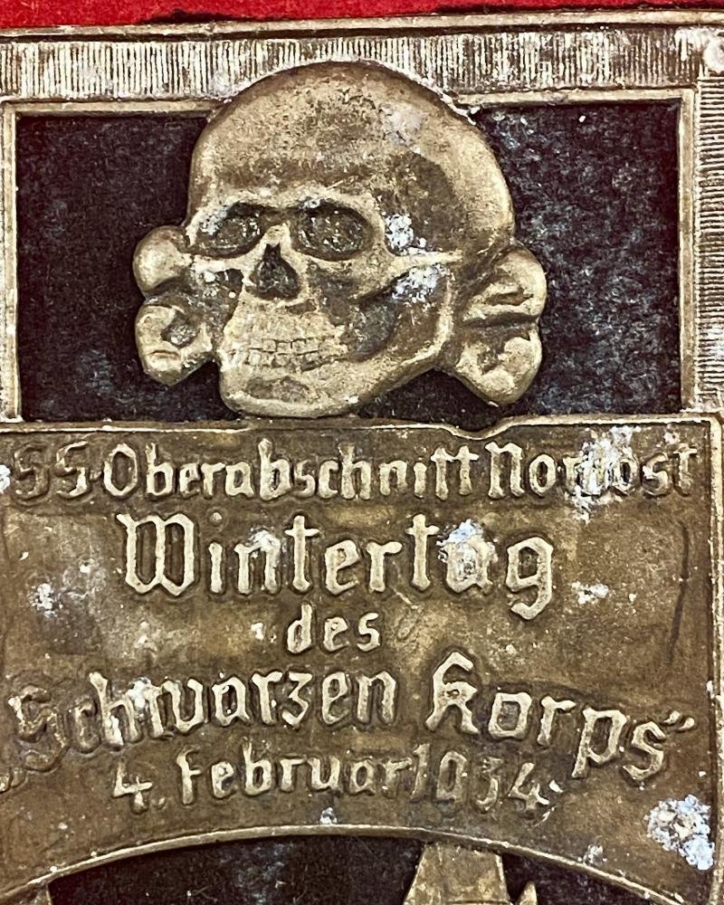 German WWII Waffen SS 1934 Wintertag Badge — image 4