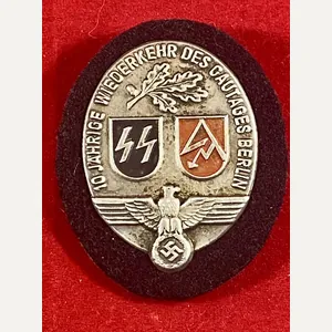 REPRODUCTION German WW2 SS/SA 10th Anniversary of the Gautag Berlin …