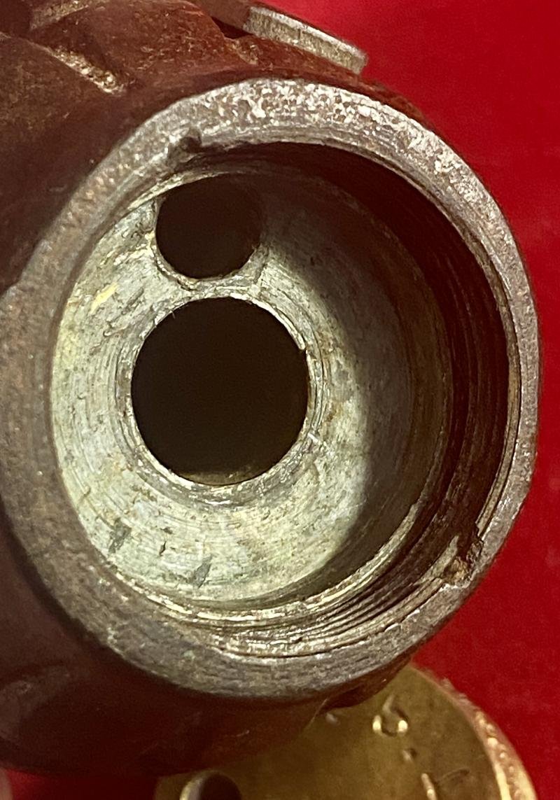 INERT Original 1915 WW1 British No5 Mk1 Mills Hand Grenade – Carron Company Falkirk Scotland — image 10