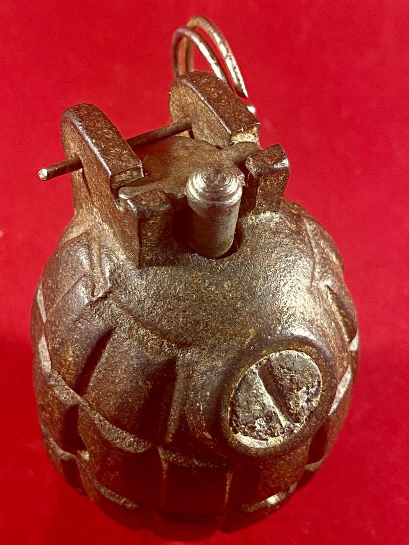 INERT Original 1915 WW1 British No5 Mk1 Mills Hand Grenade – Carron Company Falkirk Scotland — image 6