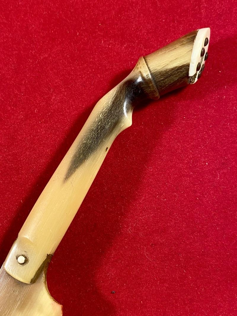 Antique Horn Letter Opener with Hoof Shaped Handle fitted with a Stanhope with Six Views of Great Yarmouth — image 3