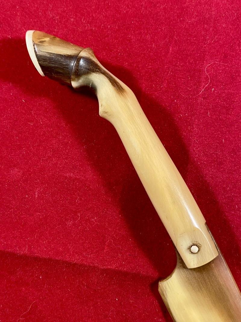 Antique Horn Letter Opener with Hoof Shaped Handle fitted with a Stanhope with Six Views of Great Yarmouth — image 5