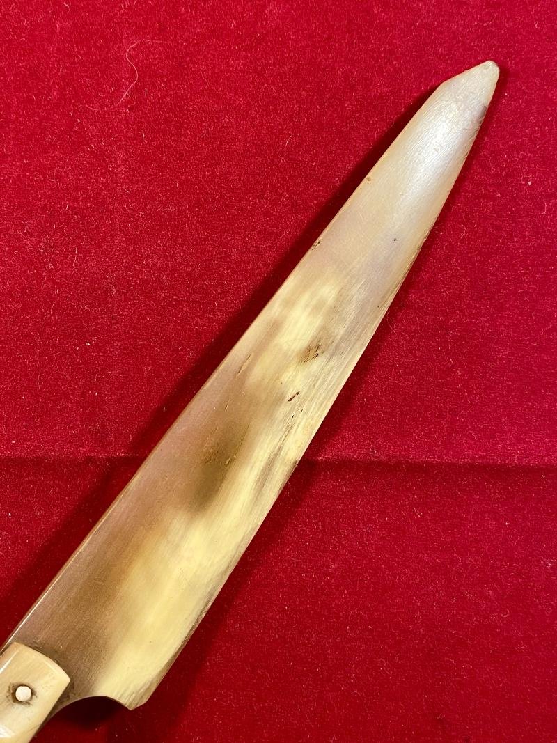 Antique Horn Letter Opener with Hoof Shaped Handle fitted with a Stanhope with Six Views of Great Yarmouth — image 7