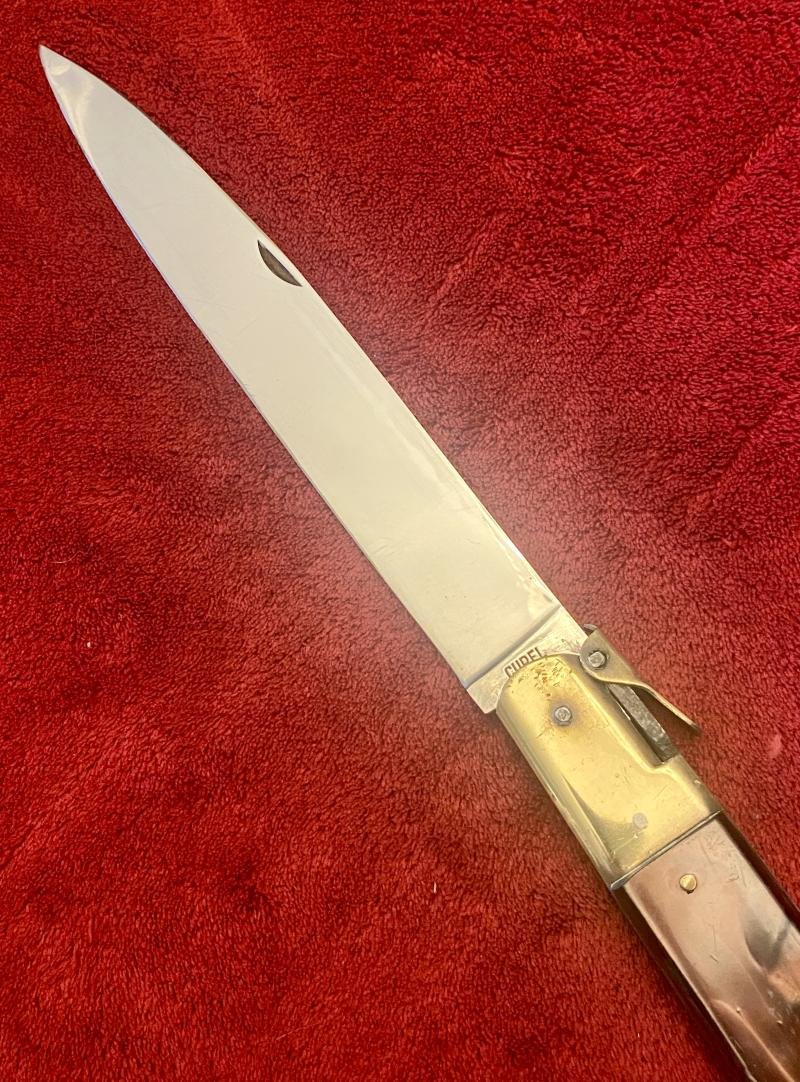 Impressive Portuguese Canesa Style Folding Lock Knife by CUREL with a large 9.25' stainless steel blade c1940 — image 4