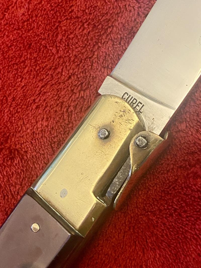 Impressive Portuguese Canesa Style Folding Lock Knife by CUREL with a large 9.25' stainless steel blade c1940 — image 5