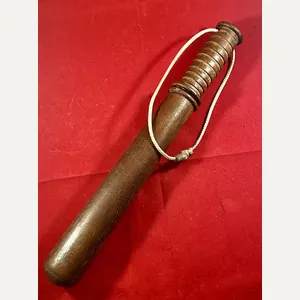 Short British Military Police Wooden Truncheon c1960