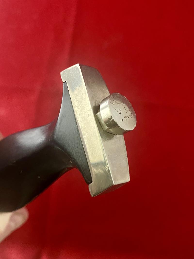 Unusual 7' Bowie Bladed Knife with WW2 German SS/SA Dagger Style Grip by WHITBY Solingen Germany c1960 — image 7