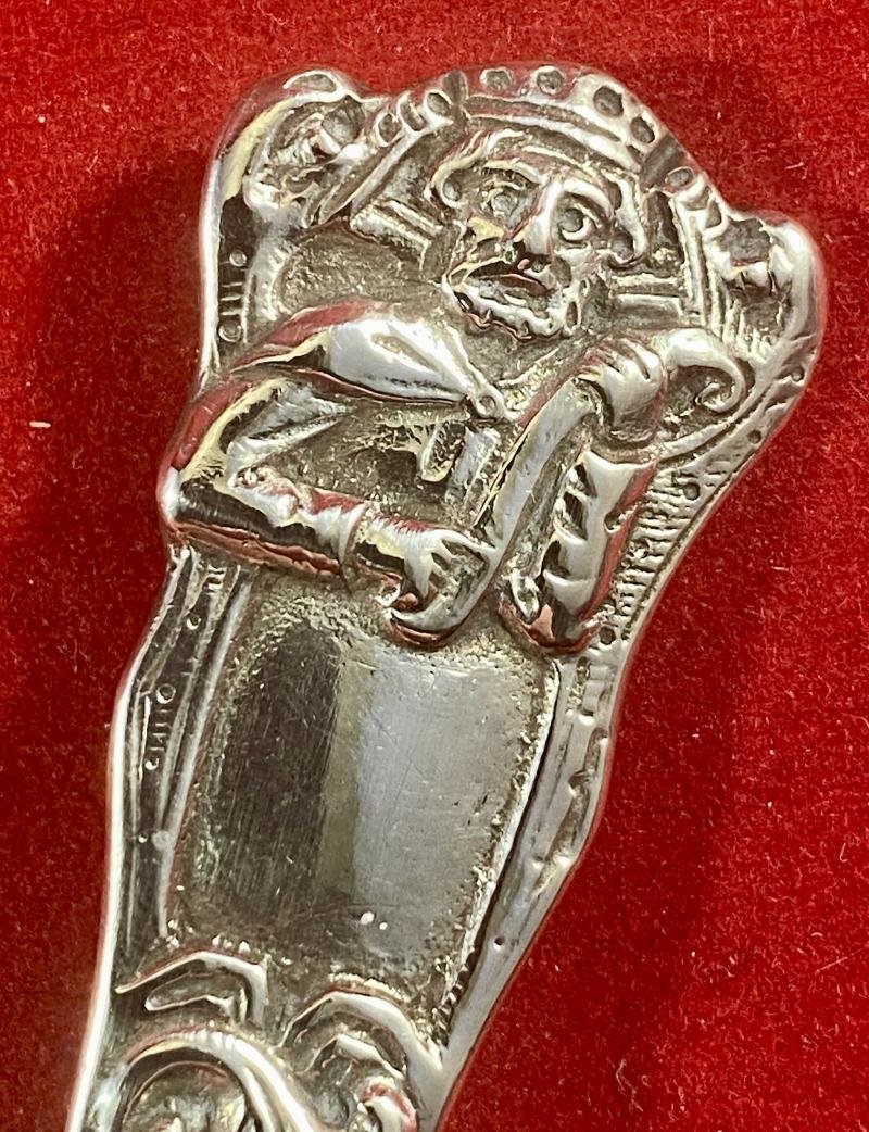 Fine Ornate Antique Norwegian Silver Spoon by Christiansen & Svendsen, Trondhjem, Norway c1910 — image 5