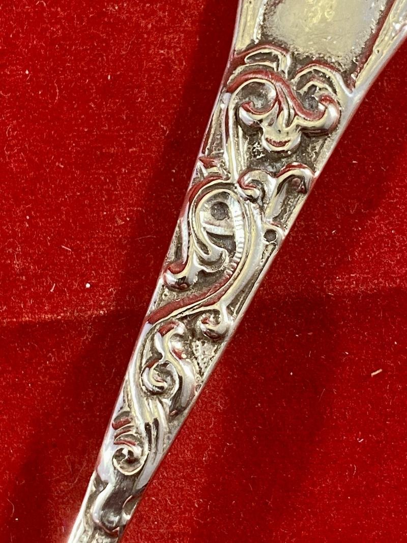 Fine Ornate Antique Norwegian Silver Spoon by Christiansen & Svendsen, Trondhjem, Norway c1910 — image 6