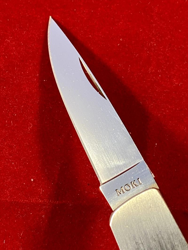 Fine MOKI Stainless Steel Lock Back Pocket Knife c1999 — image 3
