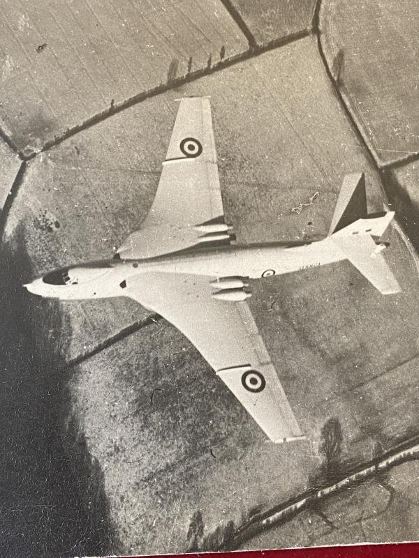 14' x 12.5' Photo on Card of RAF V- Force - Vulcan Victor and Valiant Bombers in Flight c1955 — image 5