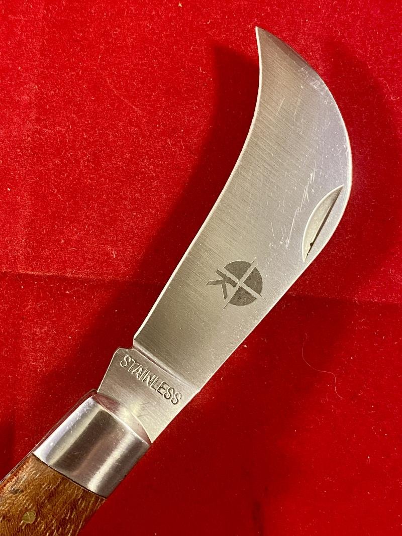 Mint Stainless Steel Pruning Knife with Oak Grips — image 3