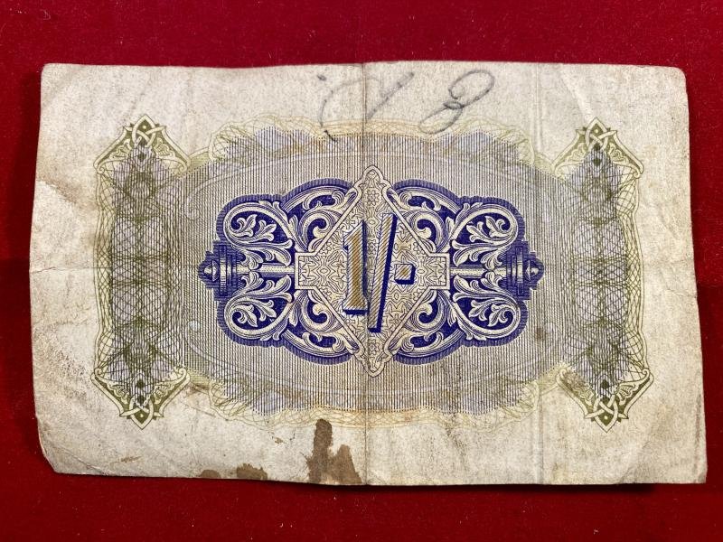 WW2 British Military Authority 1 Shilling Note Series F circa 1942 — image 2