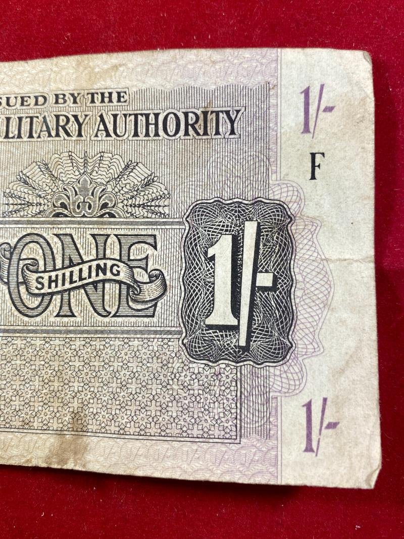 WW2 British Military Authority 1 Shilling Note Series F circa 1942 — image 4