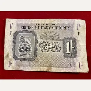 WW2 British Military Authority 1 Shilling Note Series F circa …