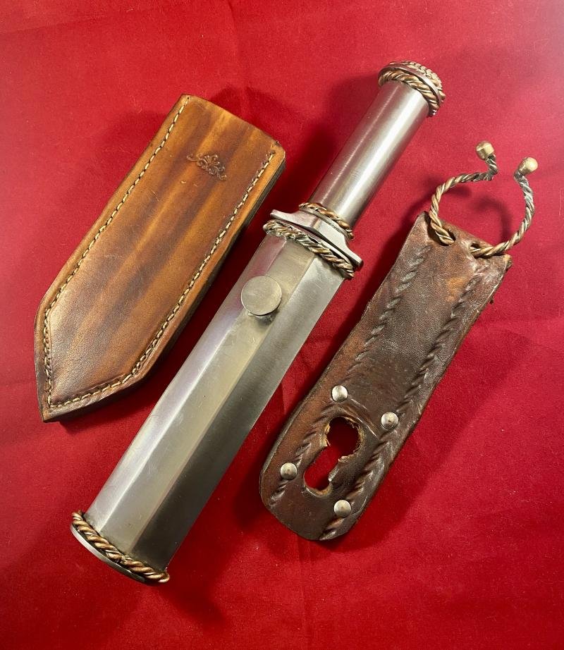 Unique Early Custom Made Knife with 2 x Sheaths and Frog by Daniel M. Certo of Marshall, NC. USA. 2002 — image 2