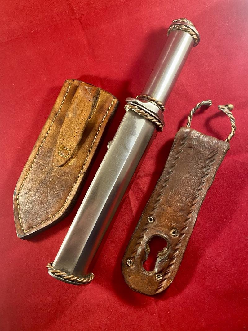 Unique Early Custom Made Knife with 2 x Sheaths and Frog by Daniel M. Certo of Marshall, NC. USA. 2002 — image 3