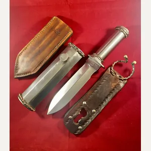 Unique Early Custom Made Knife with 2 x Sheaths and …
