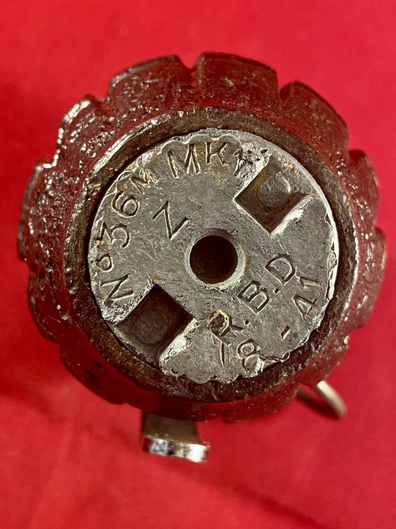 INERT WW2 No.36M Mk I British Mills Grenade by JP&S Ltd with a base plug by RBD dated 1941 — image 9
