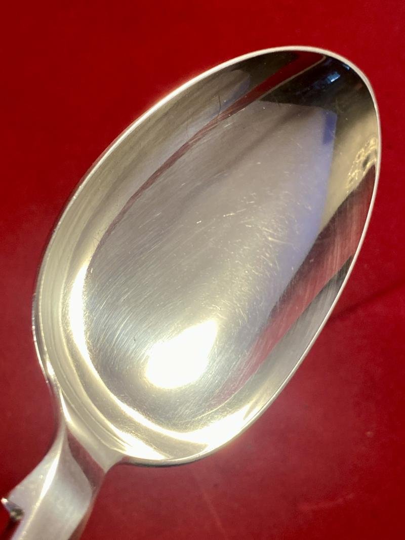 Stunning Large Victorian Royal Navy Silver Plated Basting Spoon by Elkington & Co. Ltd 1854 — image 6