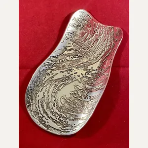 Vintage Signed Don Sheil Handmade Aluminium Spoon Rest with a …