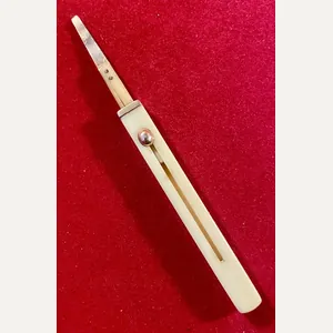 Rare Victorian Gold and Natural Material Toothpick Invented by T. …