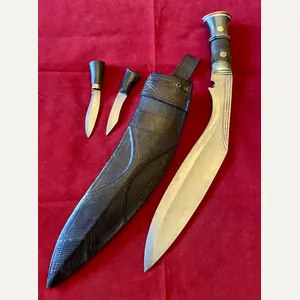 Fine WW2 'Bring Back' Burma Kukri Knife with Carved Horn …