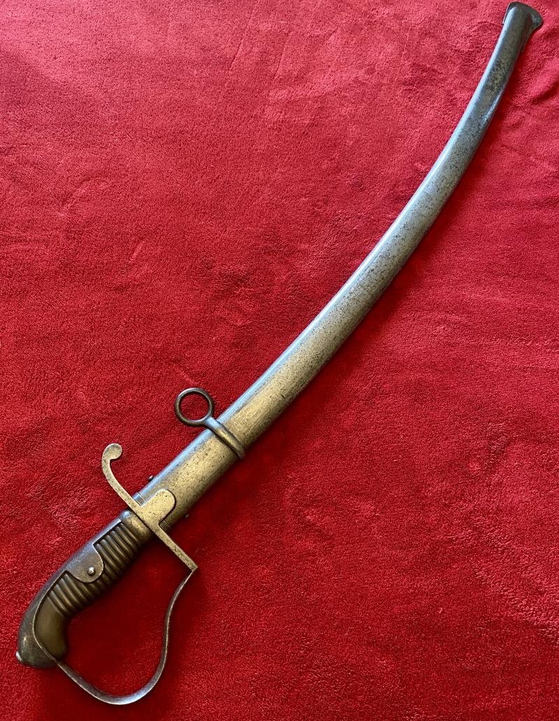 WW1 1915 Imperial Prussian M1873 Artillery Sabre Sword with Steel Scabbard by WKC Solingen — image 2