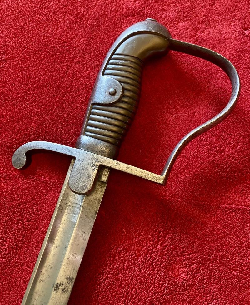 WW1 1915 Imperial Prussian M1873 Artillery Sabre Sword with Steel Scabbard by WKC Solingen — image 6