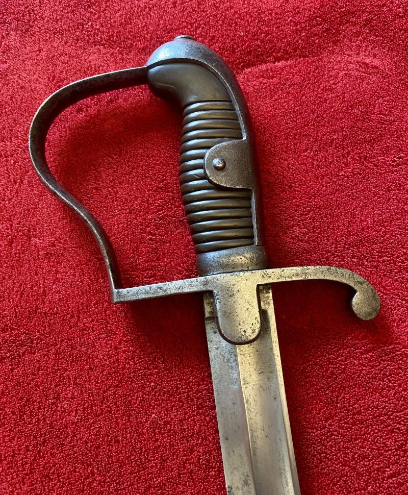 WW1 1915 Imperial Prussian M1873 Artillery Sabre Sword with Steel Scabbard by WKC Solingen — image 7