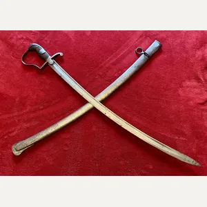 WW1 1915 Imperial Prussian M1873 Artillery Sabre Sword with Steel …