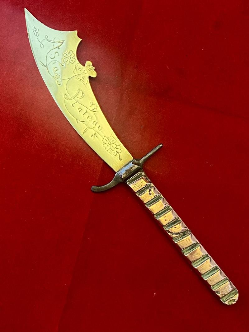 Pair of Italian WW1 Trench Art Letter Openers Commemorating the Battle of Solstice Italy - 15th June 1918 — image 5