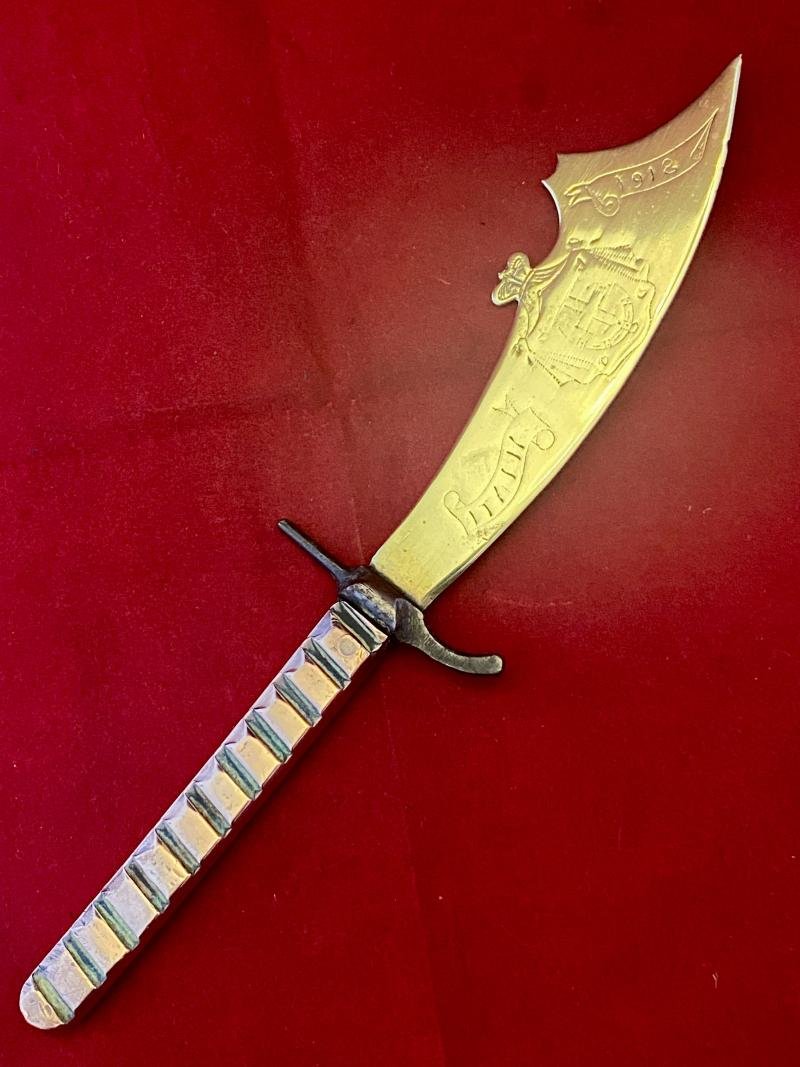 Pair of Italian WW1 Trench Art Letter Openers Commemorating the Battle of Solstice Italy - 15th June 1918 — image 6