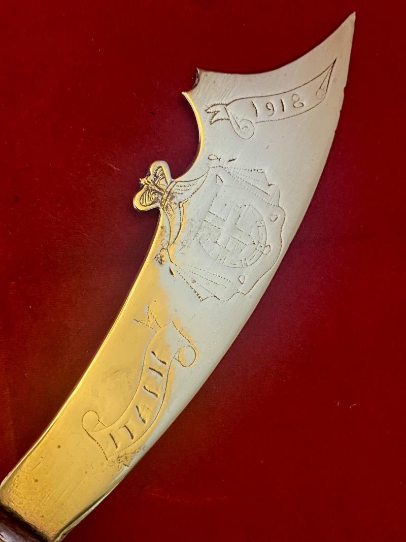 Pair of Italian WW1 Trench Art Letter Openers Commemorating the Battle of Solstice Italy - 15th June 1918 — image 7