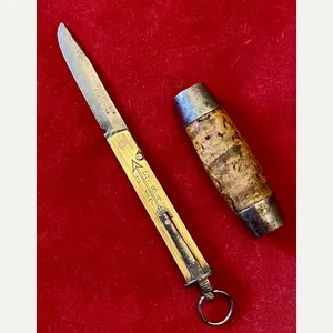 Miniature Antique Swedish Johan Engström of Eskilstuna - Curly Birch …