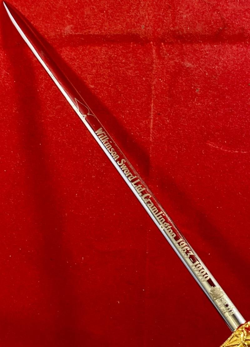 Rare Dual Commemorative 'Wilkinson Sword Ltd. Cramlington 1963-1999' and 'WORLD PEACE FOR THE THIRD MILLENNIUM' Miniature Sword by Wilkinson Sword – Mint in Box — image 8