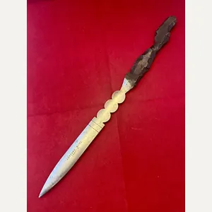 Impressive Large WW2 Letter Opener made from Shrapnel Recovered from …