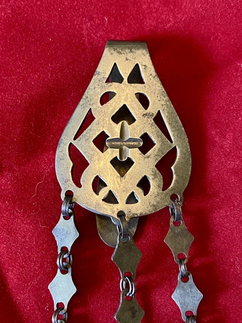 Antique Georgian Cut Steel Chatelaine with Three Chains and Accesories — image 3
