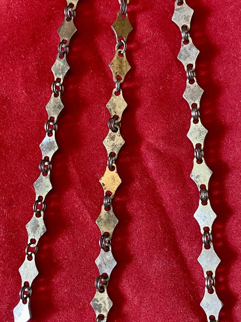 Antique Georgian Cut Steel Chatelaine with Three Chains and Accesories — image 4