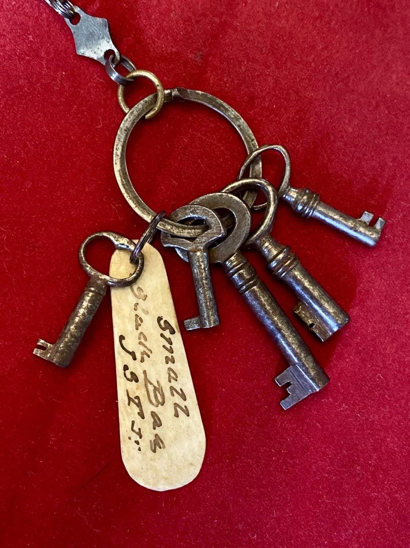 Antique Georgian Cut Steel Chatelaine with Three Chains and Accesories — image 7