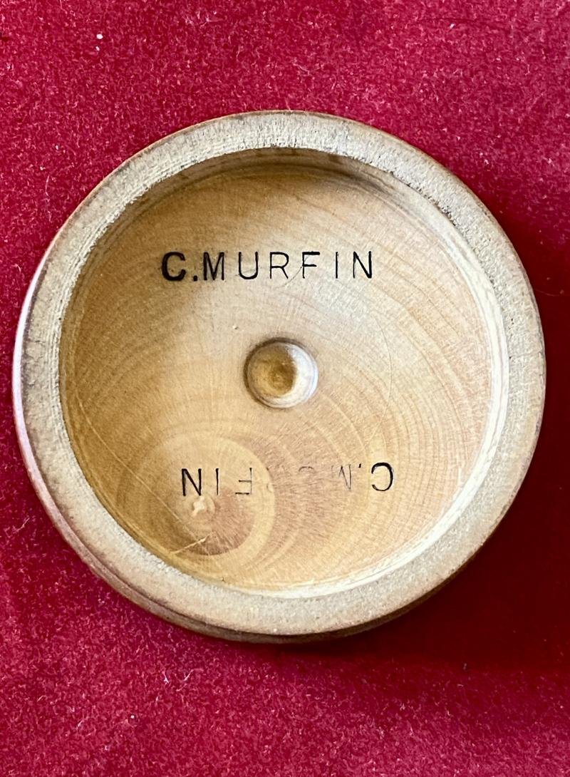 Antique Watchmaker's Box Wood and Agate Stone Oil Pot — image 4