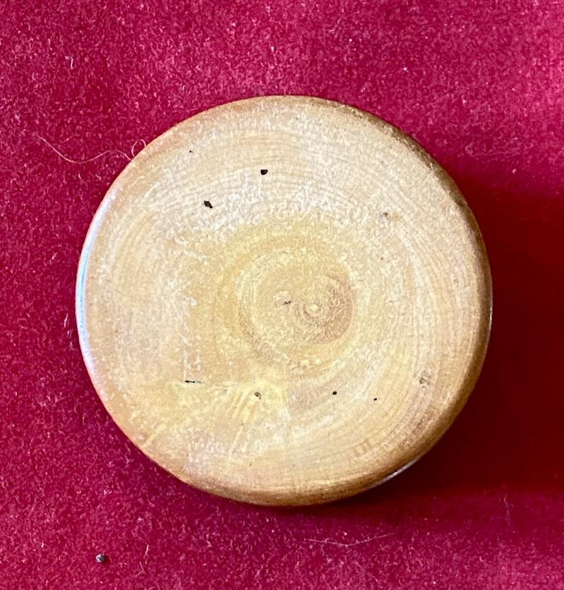 Antique Watchmaker's Box Wood and Agate Stone Oil Pot — image 7