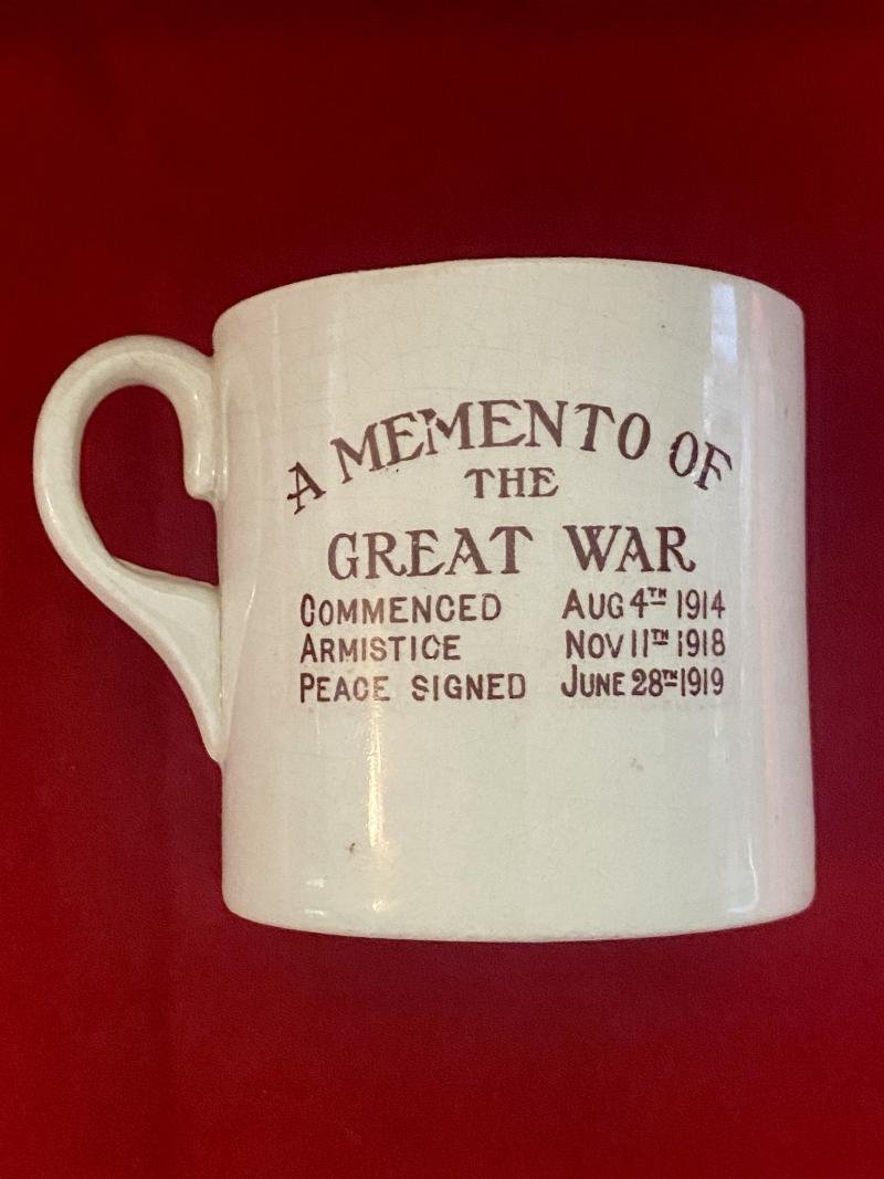 WW1 1919 Beatty & Haig Commemorative Peace Mug by Royal Winton Grimwades — image 2